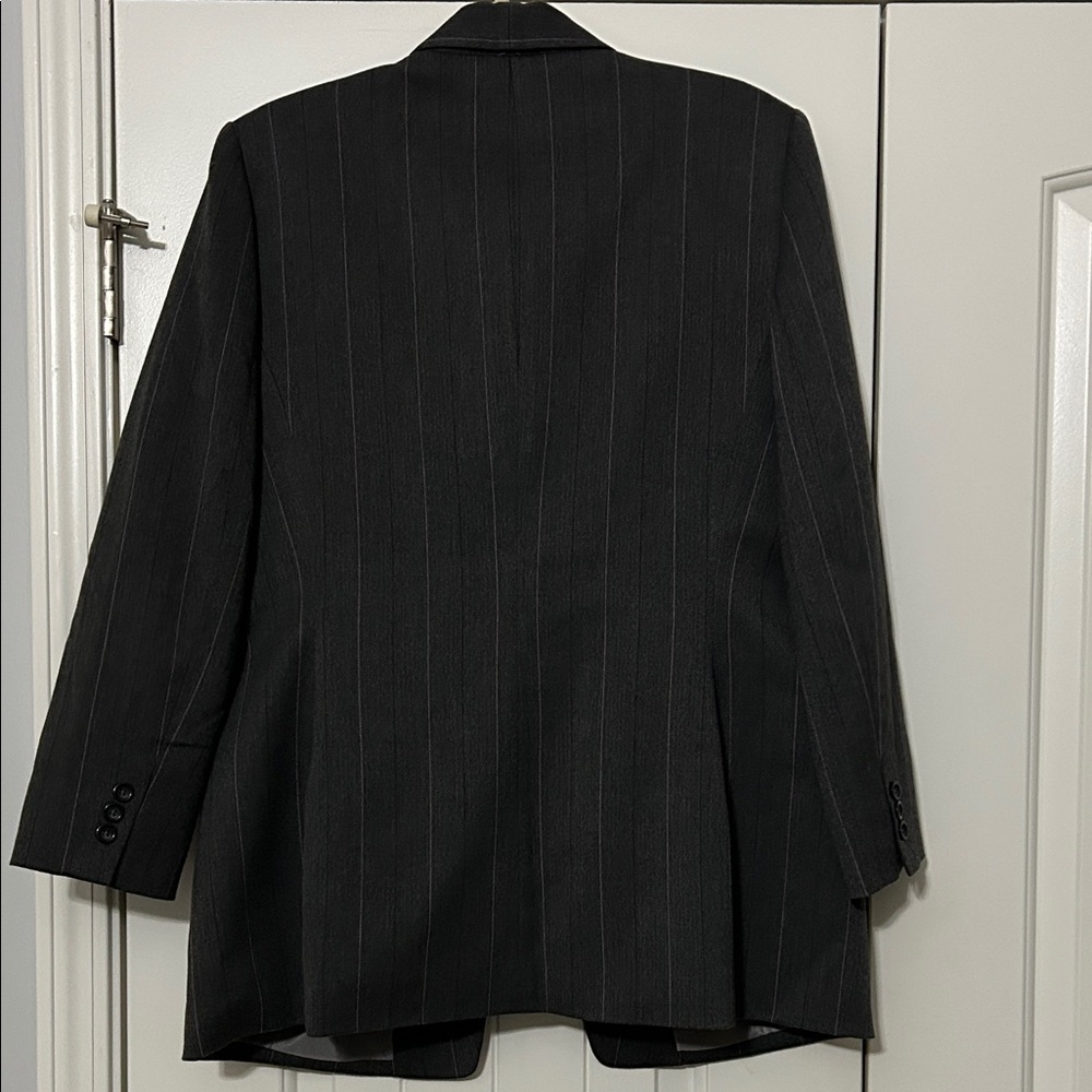 Kasper Charcoal Pinstripe Blazer & Pant Set - Picture 4 of 8